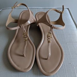 Michael Kors Nude Patent Sandals